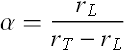 Substitution of parameter to describe relationship of moment arms