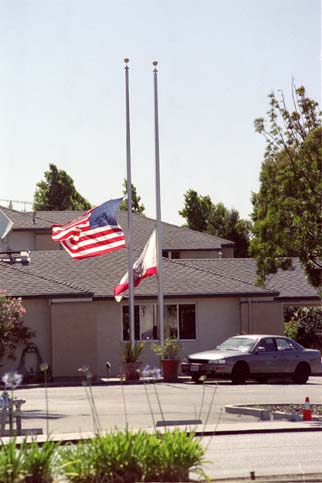 Flag at Half Staff, Private Residence
