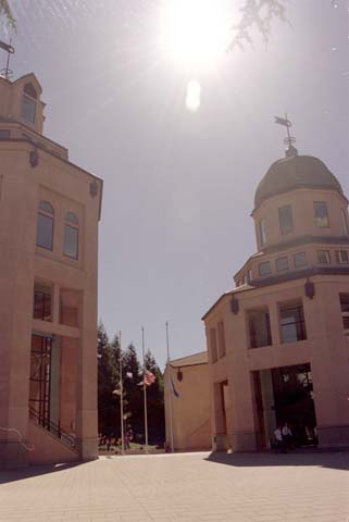 Flag at Half Staff, Mountain View Town Hall