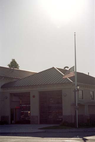 Flag at Half Staff, Fire Stateion
