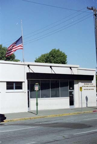 Flag at Half Staff, San Jose Superior Courthouse