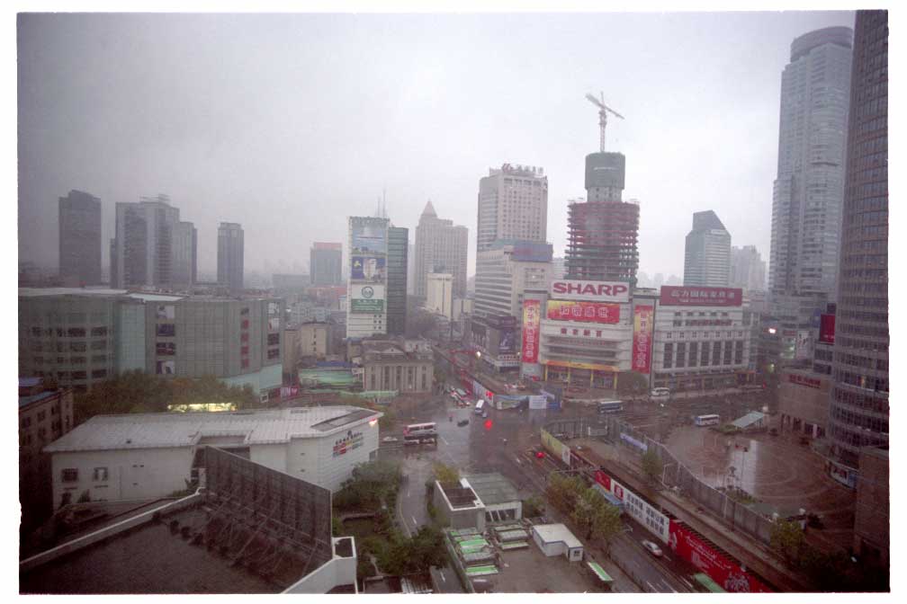 Drizzly view of Xinjiekou