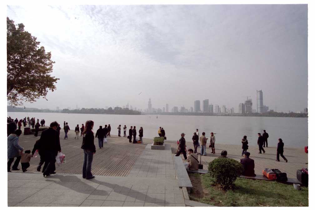 Nanjing skyline from the train station