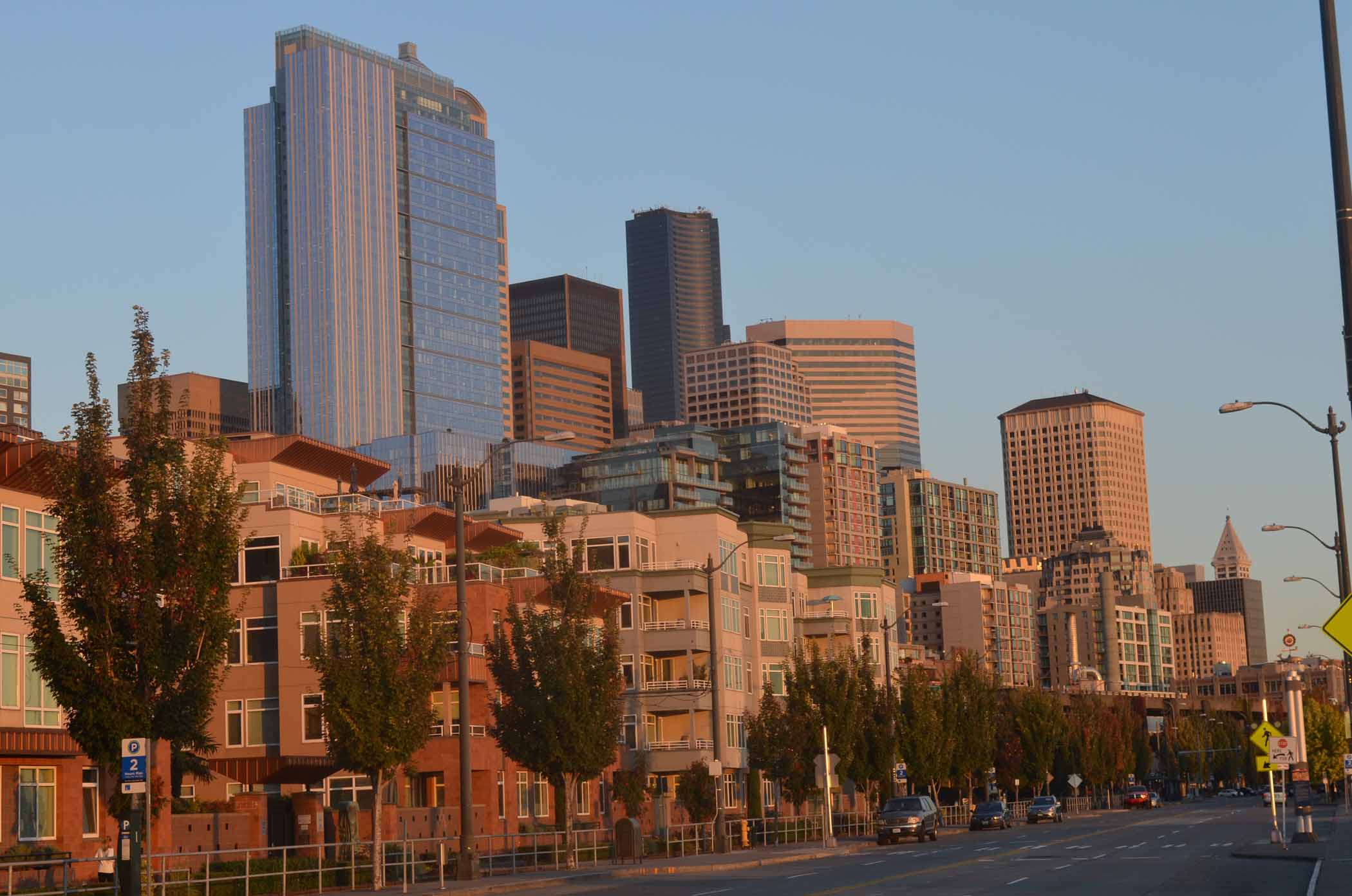 Housing Along Alaskan Way in Seattle