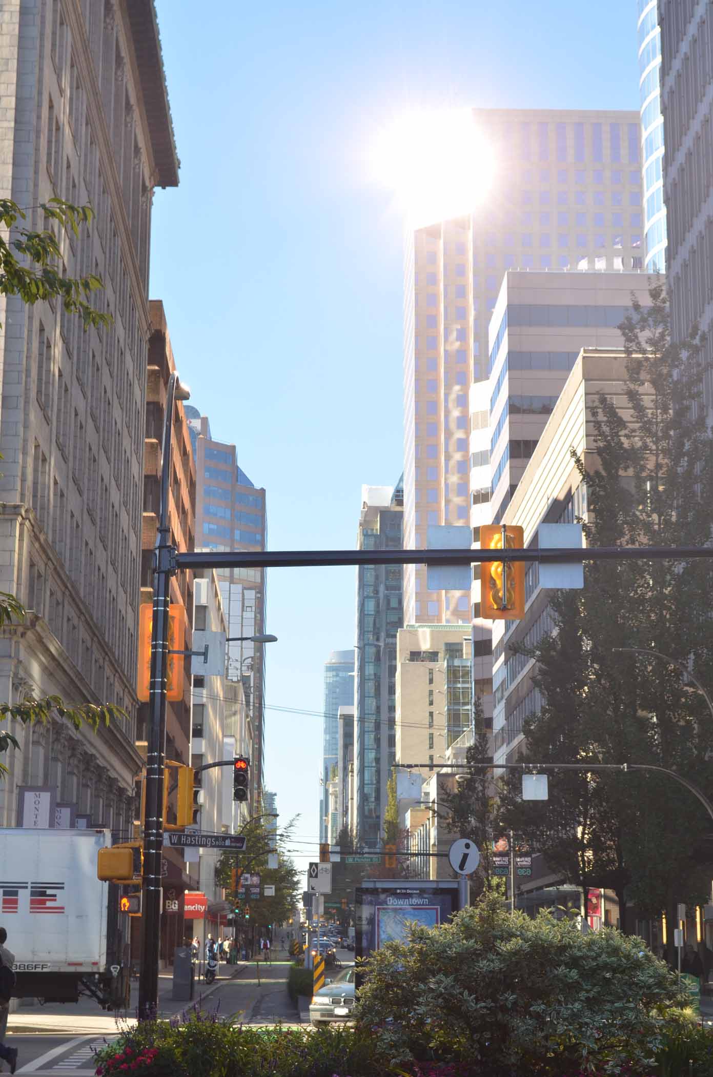 Vancouver Downtown City Street