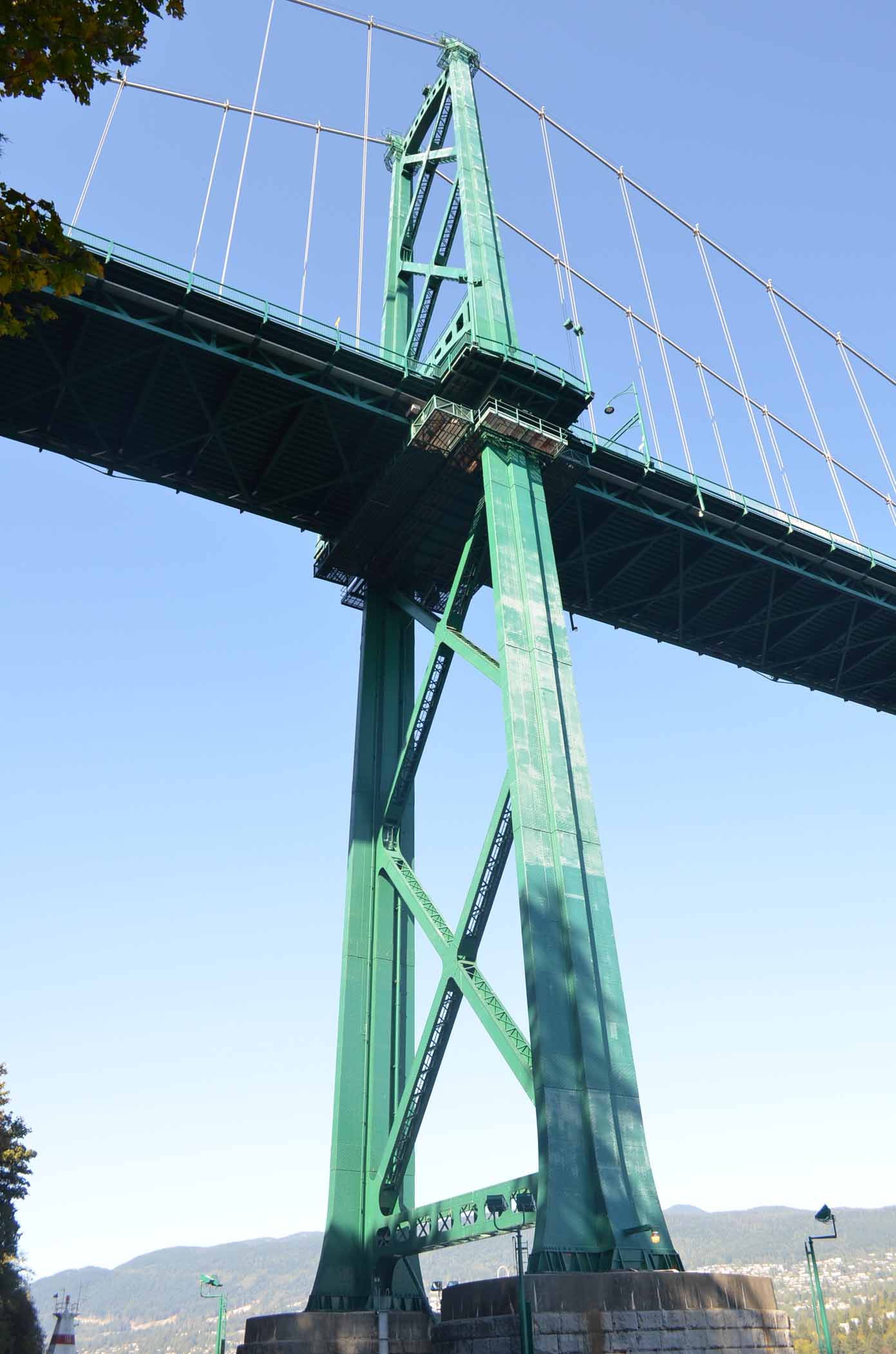 Lions Gate Bridge in Vancouver Stanley Park