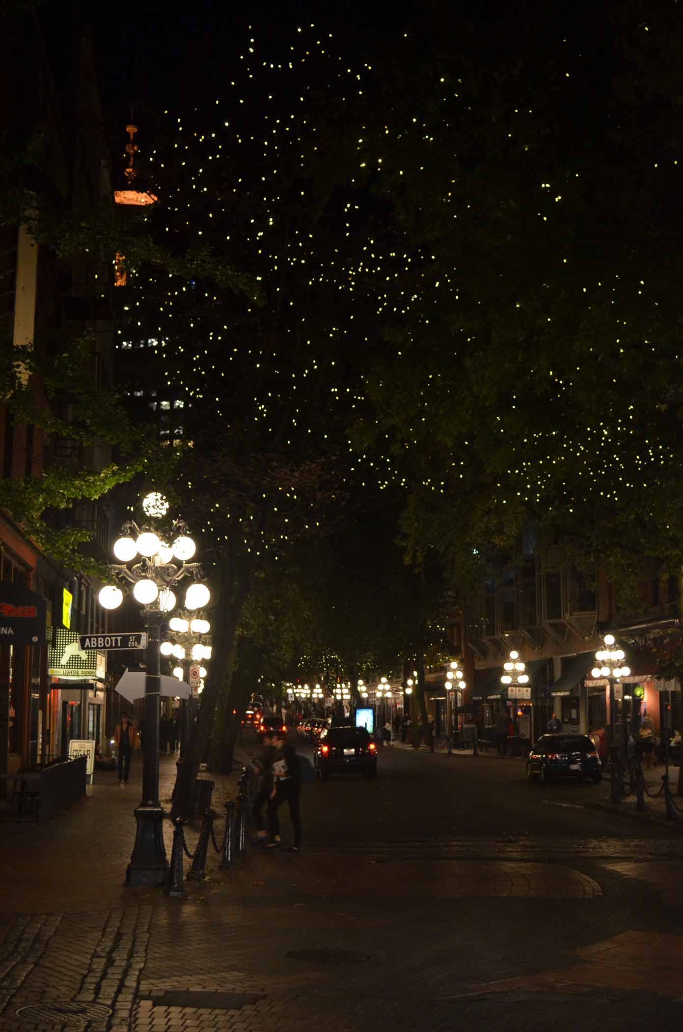 Gastown at Night in Vancouver