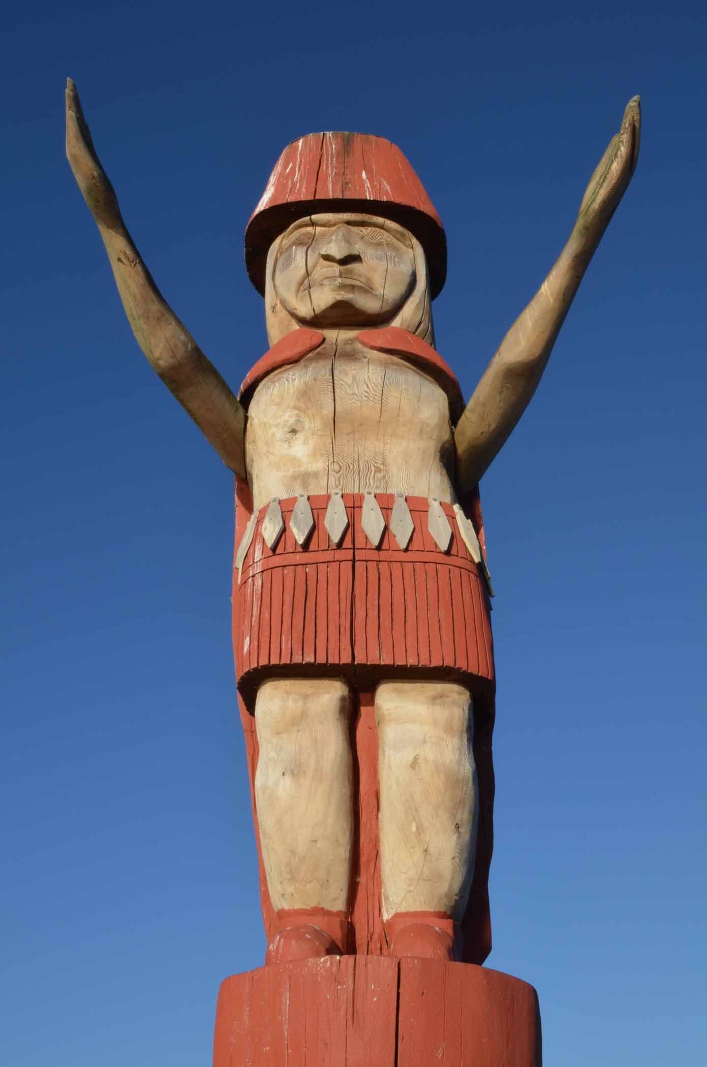 Sculpture in Ambleside Park in North Vancouver