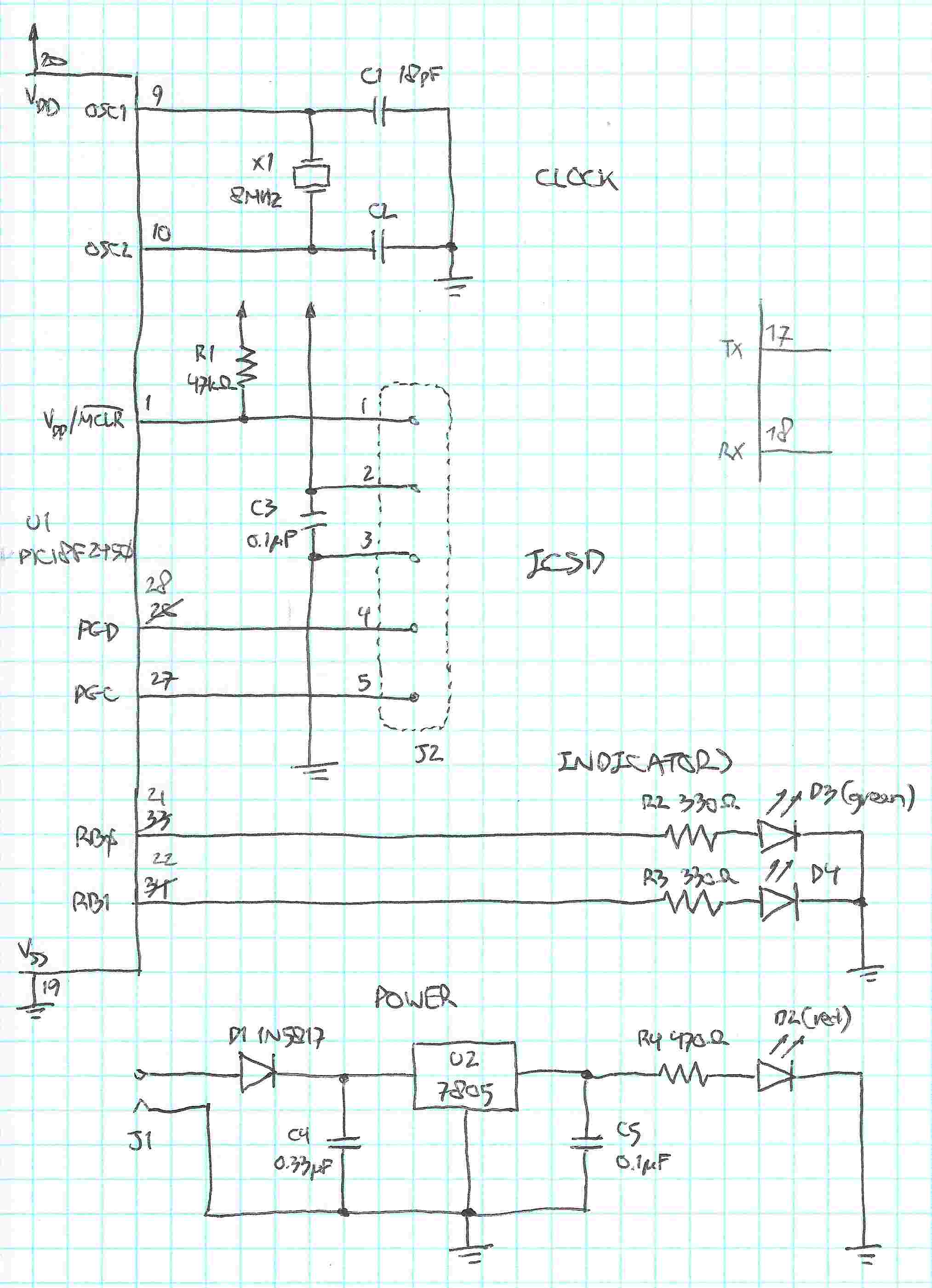 Breadboard-based prototype electrical schematic